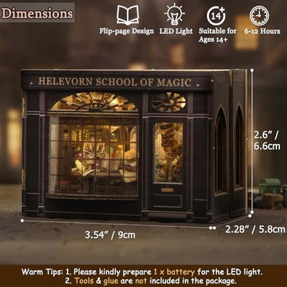 DIY Miniature House Kit with Furniture, Opened & Closed Mini Cube Dollhouse - Image 4