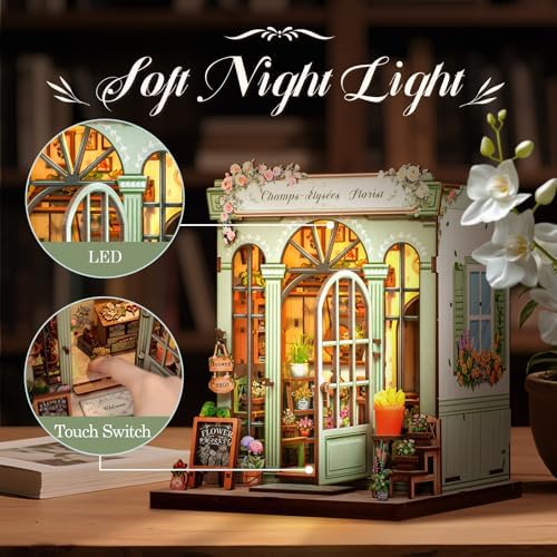 CUTEBEE Book Nook Kit for Adults, DIY Miniature Greenhouse Kit - Image 4
