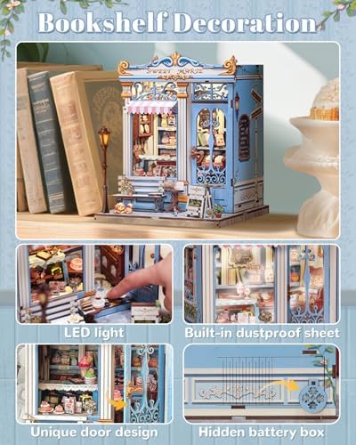 Book Nook Kit for Adult and Teens, French Dessert Miniature House Kit - Image 4