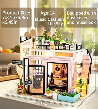 Spilay DIY Miniature House Kit for Adults, Miniature Dollhouse Kit - Image 5