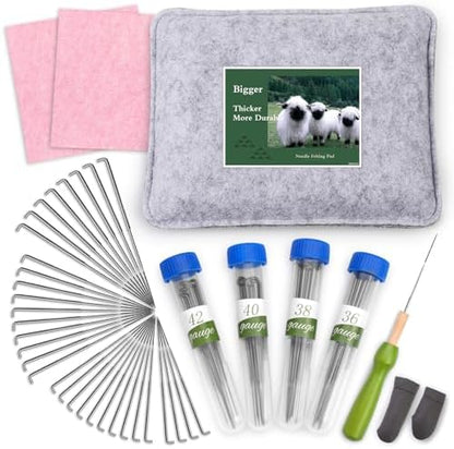 WONVOC Needle Felting Pad, 9.84'' x 7.87'' x 1.38'', Needle Felting Tools by wonvoc