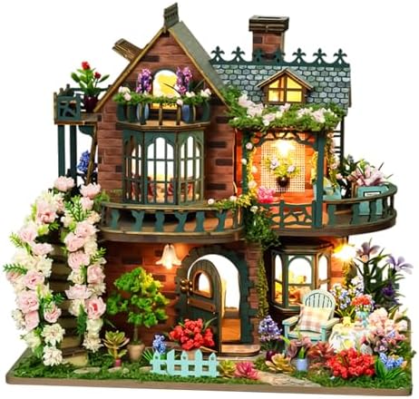 Spilay Book Nook Kit for Adults, Fairy Garden DIY Miniature House Kit by SpilayDIYDollhouseMiniature