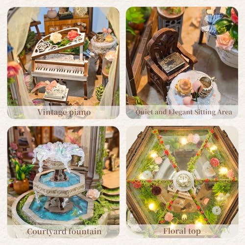 Book Nook Kit DIY Miniature House 3D Wooden Puzzle - Rose Manor - Image 3