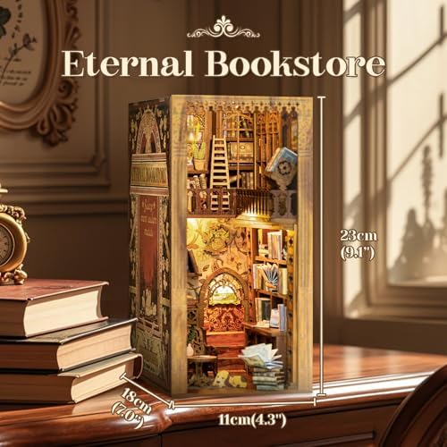 CUTEBEE Book Nook Kit DIY Miniature House Dollhouse for Adults - Image 2