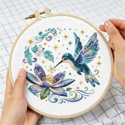 niurenmaoyi Bird Embroidery Kit for Beginners,Sewing Kit for Adults - Image 6