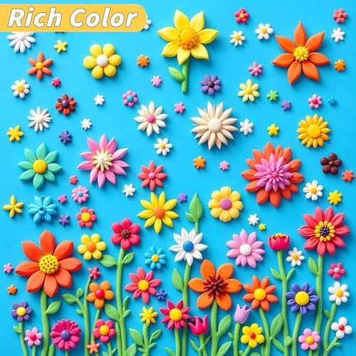 285 Pcs Polymer Clays 120 Bright Colors Oven Bake Clay Non-Sticky Modeling Clay DIY Starter Kit with Sculpting Tool and Accessories for Beginner Artists Jewelry Making Craft Gifts - Image 3
