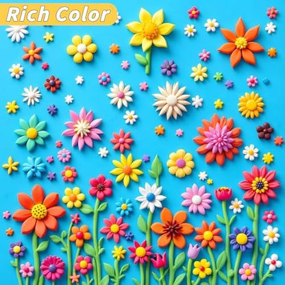 285 Pcs Polymer Clays 120 Bright Colors Oven Bake Clay Non-Sticky Modeling Clay DIY Starter Kit with Sculpting Tool and Accessories for Beginner Artists Jewelry Making Craft Gifts - Image 3