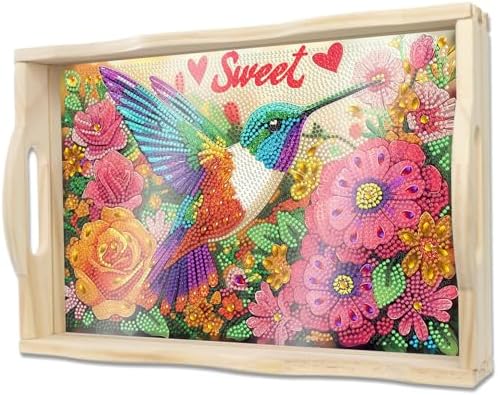 DOTSOPS DIY Ocean Diamond Painting Serving Tray with Handle for Adults by DOTSOPS