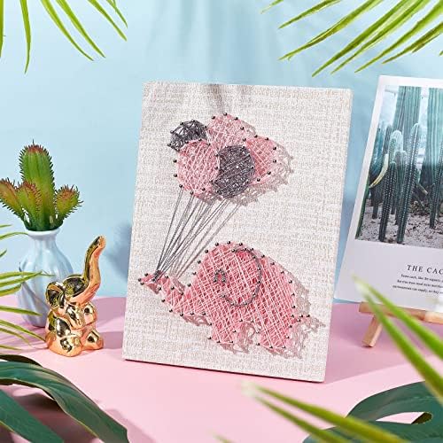 WEBEEDY DIY 3D String Art Kit for Adults Beginners, Elephant Craft Kit, Include All Necessary Accessories and Frame, Christmas Home Wall Decorations Unique Gift - Image 7