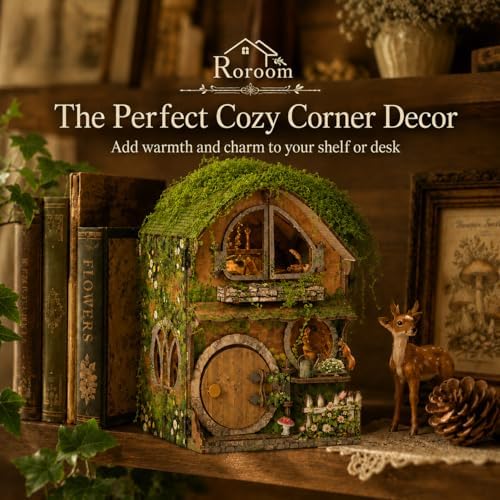 Roroom DIY Miniature House Kit, Forest Fairy-Tale Cottage Dollhouse Kit - Image 4