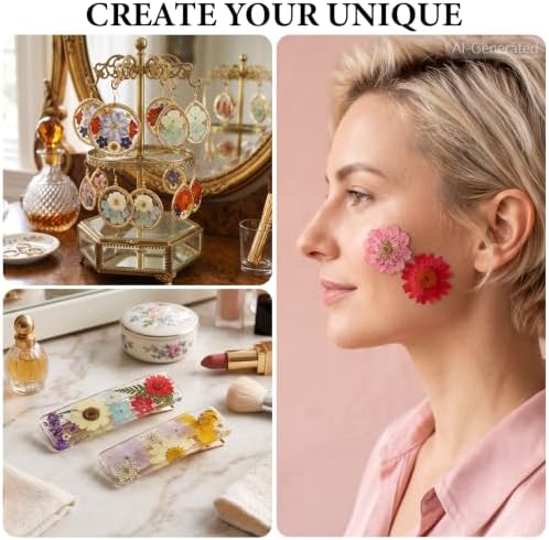 420 Pcs Dried Pressed Flowers for Resin,Bulk Natural Real Dried Flowers - Image 6