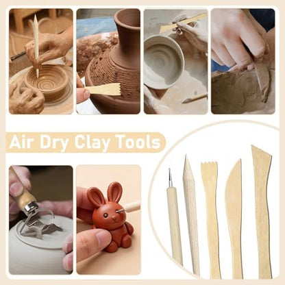 42 Pcs Pottery Tools Kit | Clay Sculpting Tools | Pottery Enthusiast Gifts - Image 7