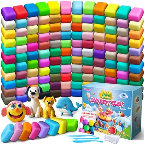 ESSENSON Air Dry Clay 140 Colors, Modeling Clay for Kids by ESSENSON