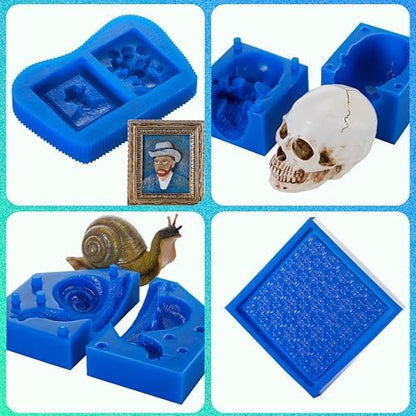 BBDINO Silicone Mold Making Kit 30A Platinum Liquid 1 Gallon Translucent - Image 3