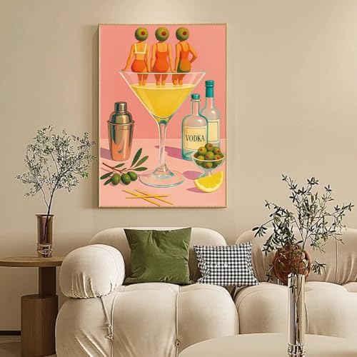 Camocin Framed Paint by Numbers Kit for Adults Beginners – Cocktail Girls - Image 2