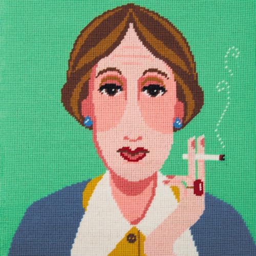 HM NABAVIAN Appletons Wool Needlepoint Kit – Portraits Range - Virginia Woolf Designed by Emily Peacock by HMNabavian