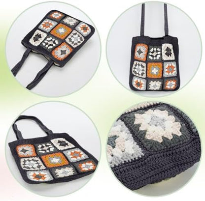 ORIGACH DIY Granny Square Crochet Bag Kit for Beginners Adults - Image 3