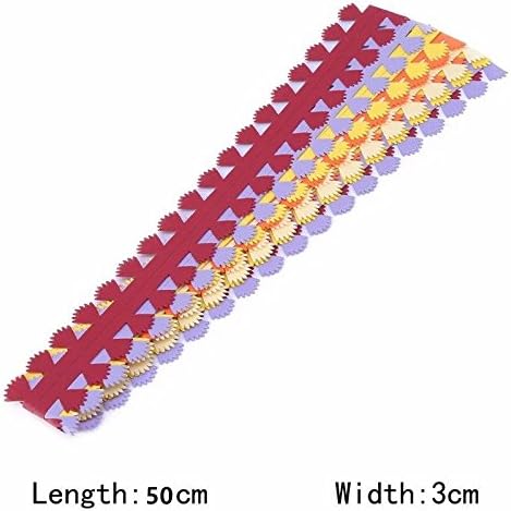 ODETOJOY Flower Quilling Paper Strips Craft Make Paper Flowers Kit for Scrapbooking-(40PCS, 8 Patterns) with Embossing Ball Stylus Tool (8 Pattern Flower) - Image 5