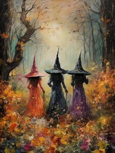 CSZPPQAF Halloween Witch Paint by Numbers Kits for Adults Beginners by Clickhere