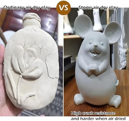 ReArt Air-Dry Clay Modelling, 2.2 pounds Ideal for Beginners and Advanced Sculptors All-Purpose Modeling Clay (Terracotta) - Image 2