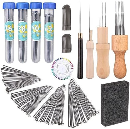 Yizzvb 127 Pcs Needle Felting Needles, Needle Felting Tools Felting Needles by yizzvb
