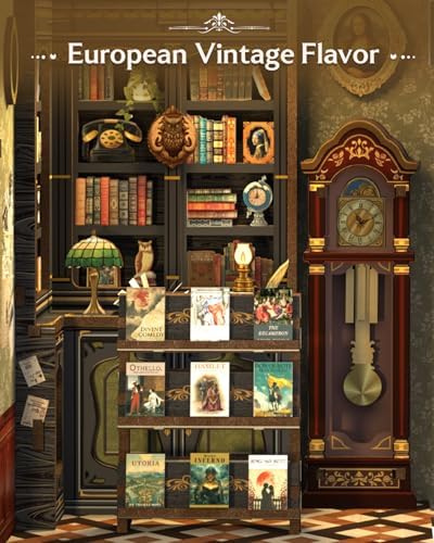 CUTEBEE Book Nook Kit, DIY Miniature House Kits for Adults, Owl Bookstore - Image 6