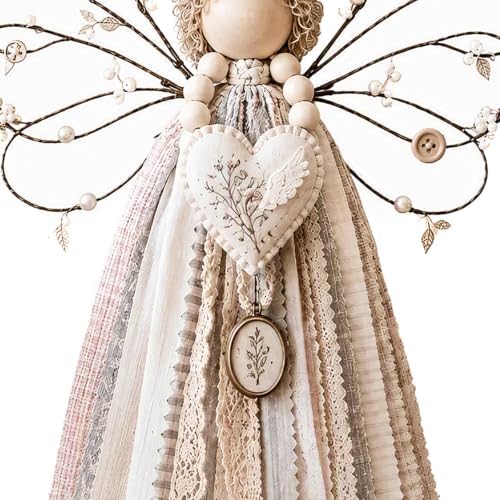 Angel Fabric Hanging DIY Kit Macrame Wall Weaving Craft for Adults - Image 5
