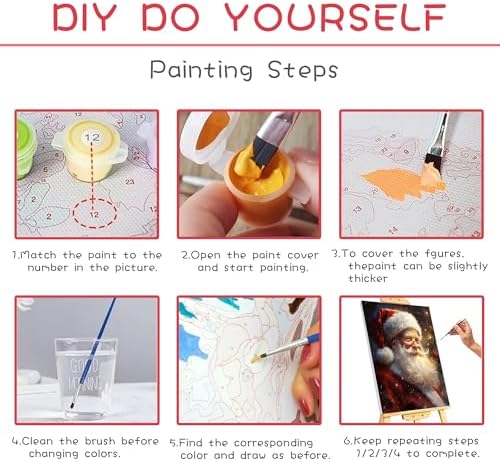 SKRYUIE Paint by Numbers Kits for Adults Botany, Acrylic Flower Oil Paint by Numbers for Adults Beginner Canvas with Brushes Paintwork Art Crafts for Home Decor 16x20 inch n16 - Image 6