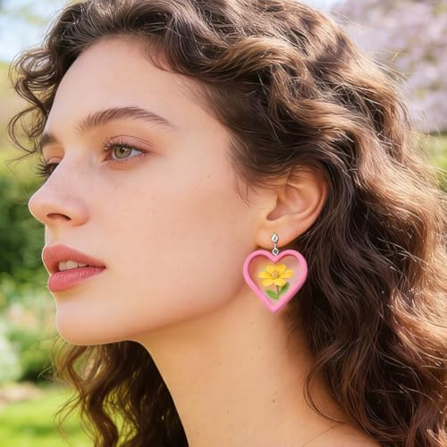 14Pcs Nature Theme Polymer Clay Cutters Set, Clay Earrings Cutters Polymer Jewelry Cutter for Earrings Making DIY Craft Supplies - Image 3