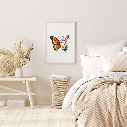 Louise Maelys Floral Butterfly Embroidery Kit for Beginners Nature Craft - Image 5