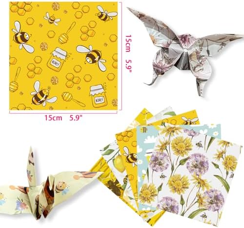 6x6" Origami Paper,50Sheets Double Sided Colored Paper,Square Craft Paper - Image 2