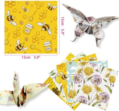 6x6" Origami Paper,50Sheets Double Sided Colored Paper,Square Craft Paper - Image 2