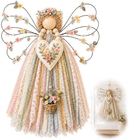 JMHKKUJ Angel Fabric Hanging DIY Kit, Macrame Wall Weaving Craft by Unknown