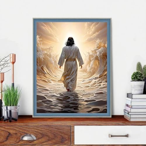 BAWKENTON Jesus Paint by Numbers kit for Adults and Kids - Image 5