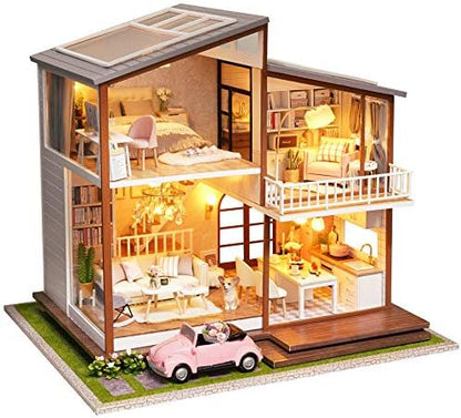 Spilay DIY Miniature House Kit for Adults, Miniature Dollhouse Kit by SpilayDIYDollhouseMiniature