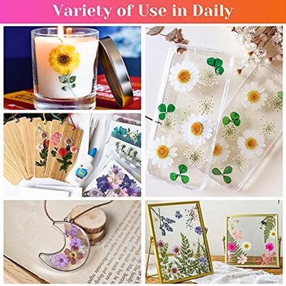 Real Dried Pressed Flowers for Resin, Natural Dry Flowers Leaves Bulk Herbs Kit for DIY Scrapbooking Stamping Supplies Epoxy Resin Jewelry Molds Candle Soap Making Nails Décor Art Crafts - Image 5