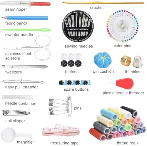 Marcoon Sewing Kit for Adults, Portable Needle & Thread Repair Kit - Image 2