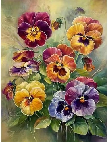 VIGEGU Flowers Paint by Numbers Kit for Adults Beginner 16x20 Inch by VIGEGU