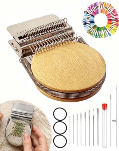 Knit Patch Kit - Mini Darning Loom, Small Weaving Tool for Clothing Repair by Unknown