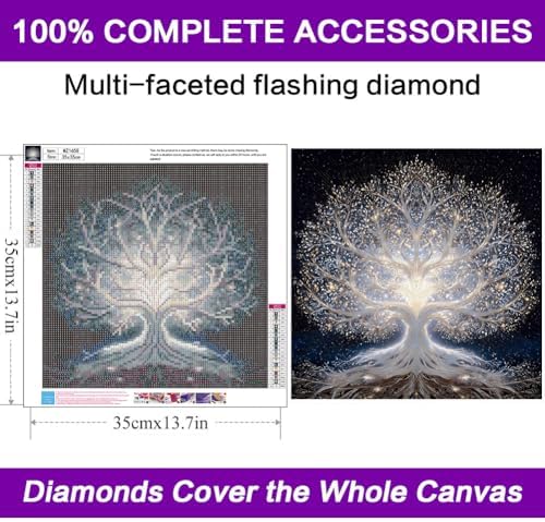 Diamond Art Kits for Adults, Tree of Life Diamond Painting Kits for Adults - Image 4