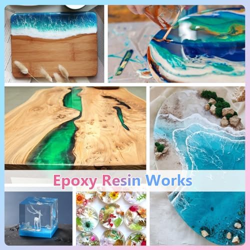 KISREL Epoxy Resin Kit 2 Gallon, Crystal Clear No Yellowing No Bubble Resin - Image 6
