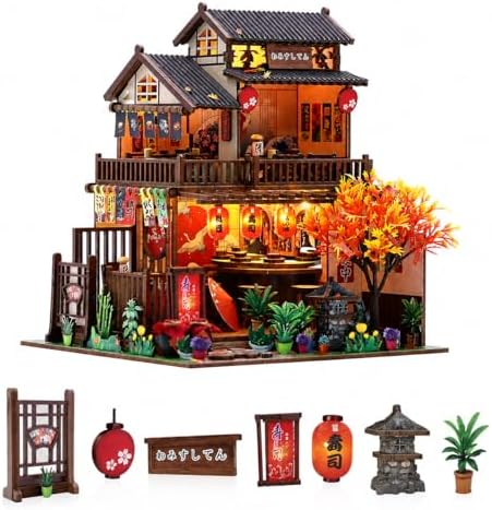 Spilay DIY Miniature House Kit for Adults, Miniature Dollhouse Building Kit by SpilayDIYDollhouseMiniature