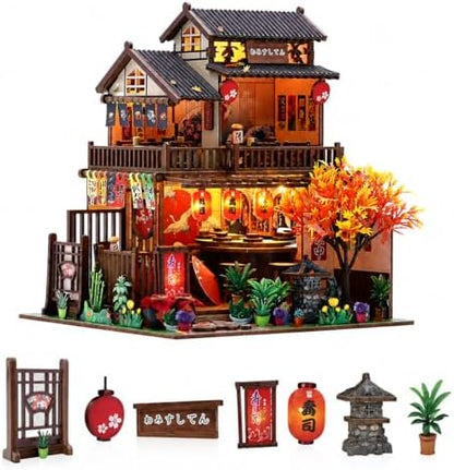 Spilay DIY Miniature House Kit for Adults, Miniature Dollhouse Building Kit by SpilayDIYDollhouseMiniature