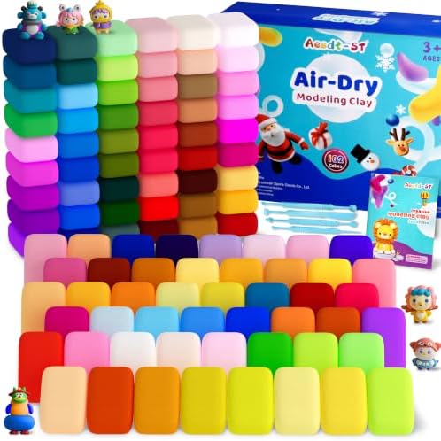 Aestd-ST Air Dry Clay 102 Colors, Modeling Clay for Kids, DIY Magic Clay by Aestd-STqualityclay