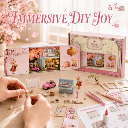 Spilay DIY Miniature House Kit for Adults, Miniature Dollhouse Kit - Image 5