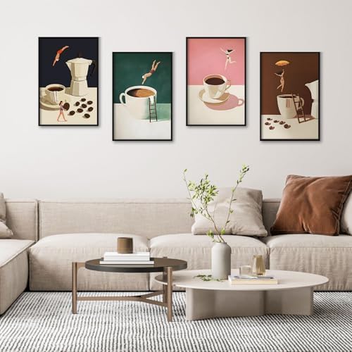 Camocin 4 Pack Framed Paint by Numbers Kit for Adults with Wooden Easel - Image 2
