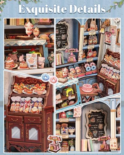 Book Nook Kit for Adult and Teens, French Dessert Miniature House Kit - Image 5