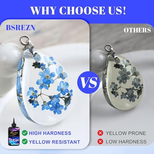 Bsrezn 1000g UV Resin Bulk, Clear UV Epoxy Resin Cure for Jewelry Making - Image 5