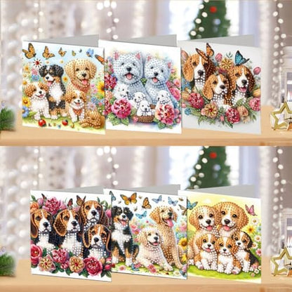 DDGYP 6-Pack Diamond Art Painting Greeting Card Kit - 5.9x11.81Inch - Image 3