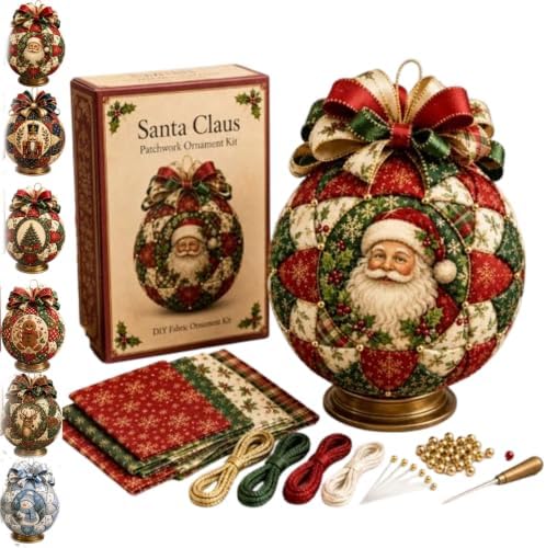 Christmas Classics Patchwork Ornament DIY Kit, Patchwork Ornament Kit (*A) by Unknown